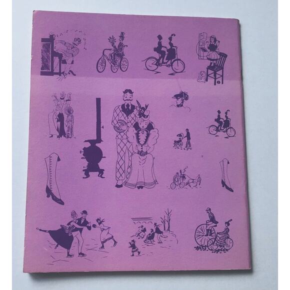 Vintage 1954 Gay Nineties Designs Book Jane Snead Bicycles Cars Victorian Era - Picture 12 of 12